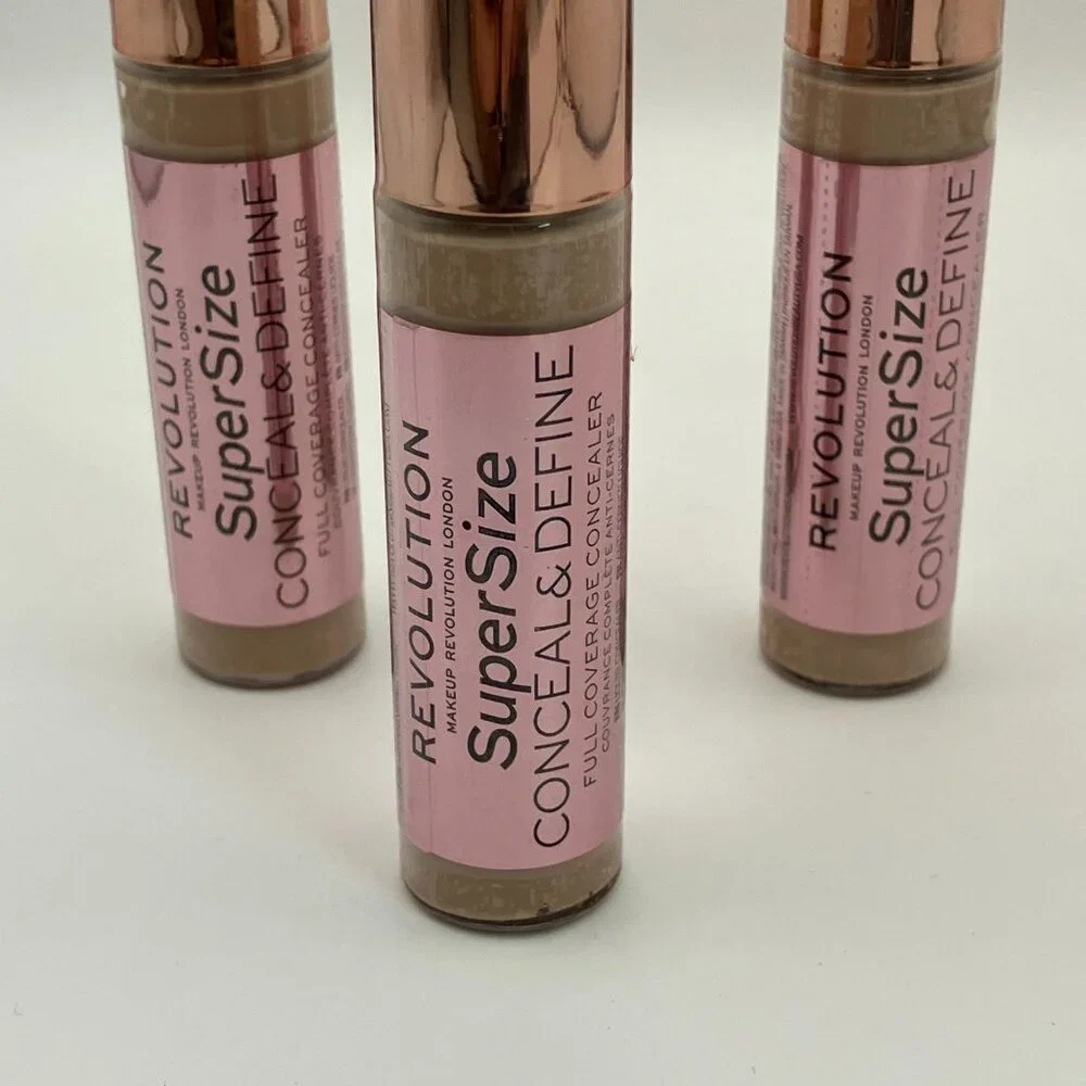 Makeup Revolution Conceal & Define Supersize Liquid Concealer 0.45oz C9 3 Pcs
